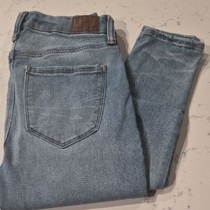American Eagle Women BFF Jegging Light Blue Wash Size S